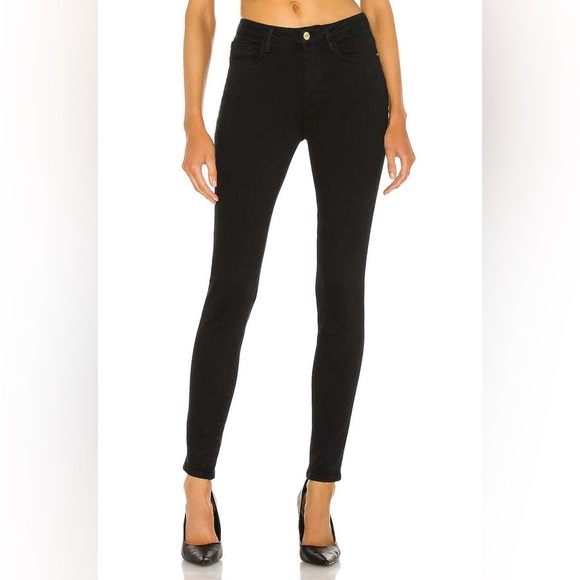Frame Denim Denim - FRAME Le One Skinny High-Waisted Jeans in Larsen Black Wash SZ 2 (SIZES 29-34)
